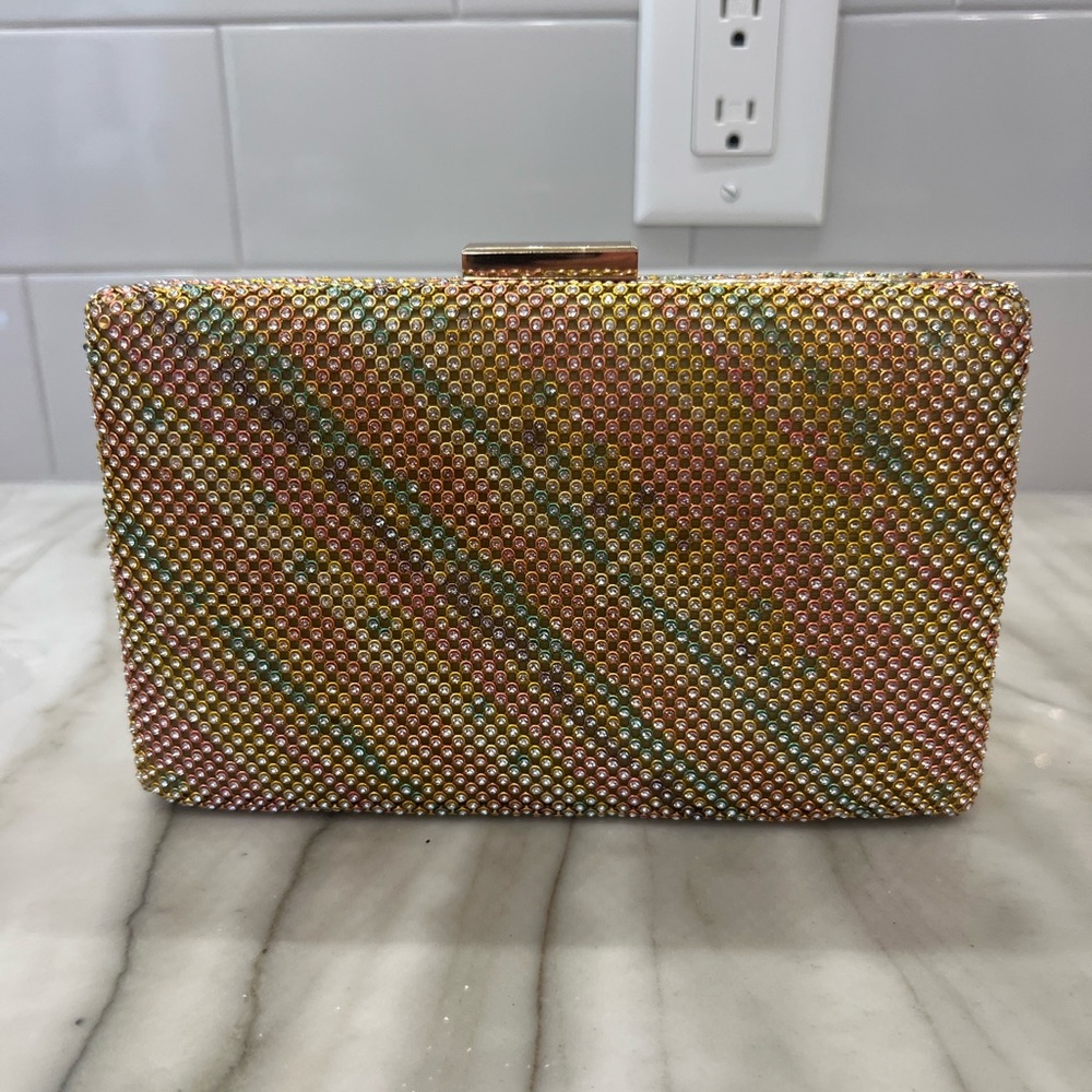 Multicolor Rhinestone Clutch